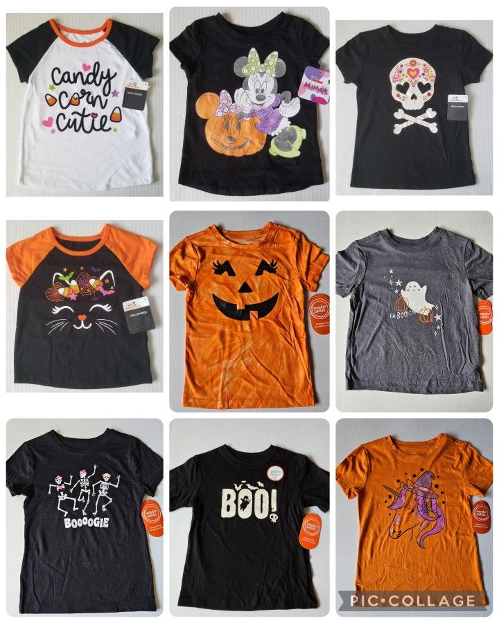 Girl's Halloween Shirts NEW 