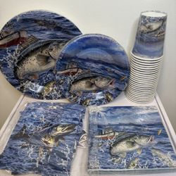Fishing Fish Birthday Party Supply For 24 People U