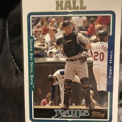 Toby Hall baseball card RAYS 