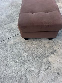 Brown ottoman
