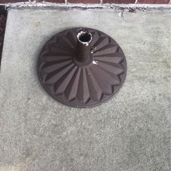 Cast Aluminum Heavy Duty  Brown Umbrella Stand 