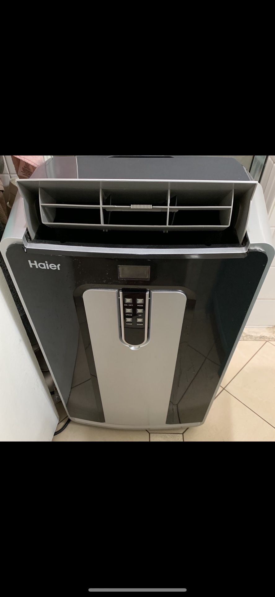 Haier Portable Air Conditioner - Black and Silve