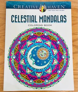 Celestial mandala coloring book