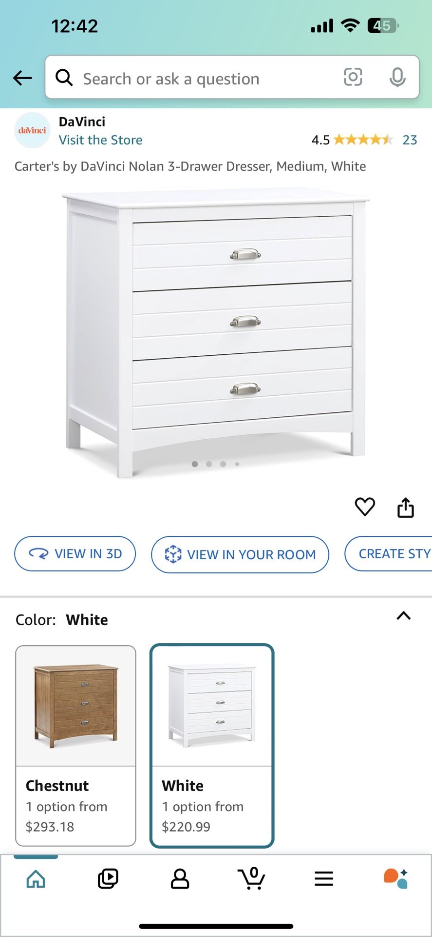 White Dresser