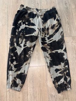 Custom Bleached Grunge Sweatpants