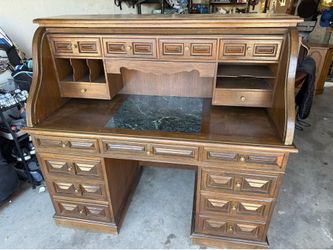 Solid wood desk
