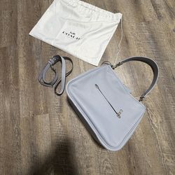 Coach Cary medium soft Pebble leather shoulder bag and strap