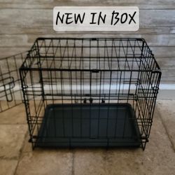 Brand New In Box Small Dog Crate & Tray 18"x12"x14 Foldable Cat Cage Pet Kennel Animal Carrier 