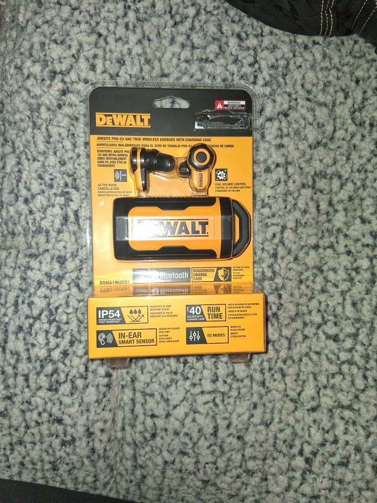 Dewalt JOBSITE PRO-X2 Wireless EARBUDS