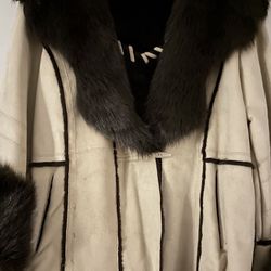 Women  Cato Fur  and Leather  coats  size L 