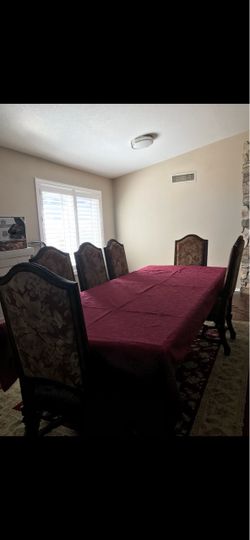 Dining Table Set with 6 Chairs