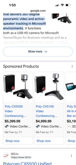 Ploycom video conferencing