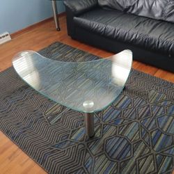 Glass Coffee Table And End Table 
