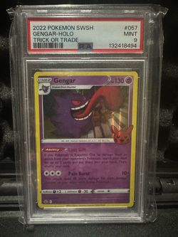 Gengar 2022 trick or trade PSA 9