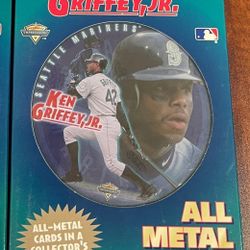 1998 Metallic Impressions Ken Griffey Jr. Metal Card Tin (Sealed, 5 Cards)