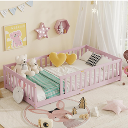 Toddler floor bed twin