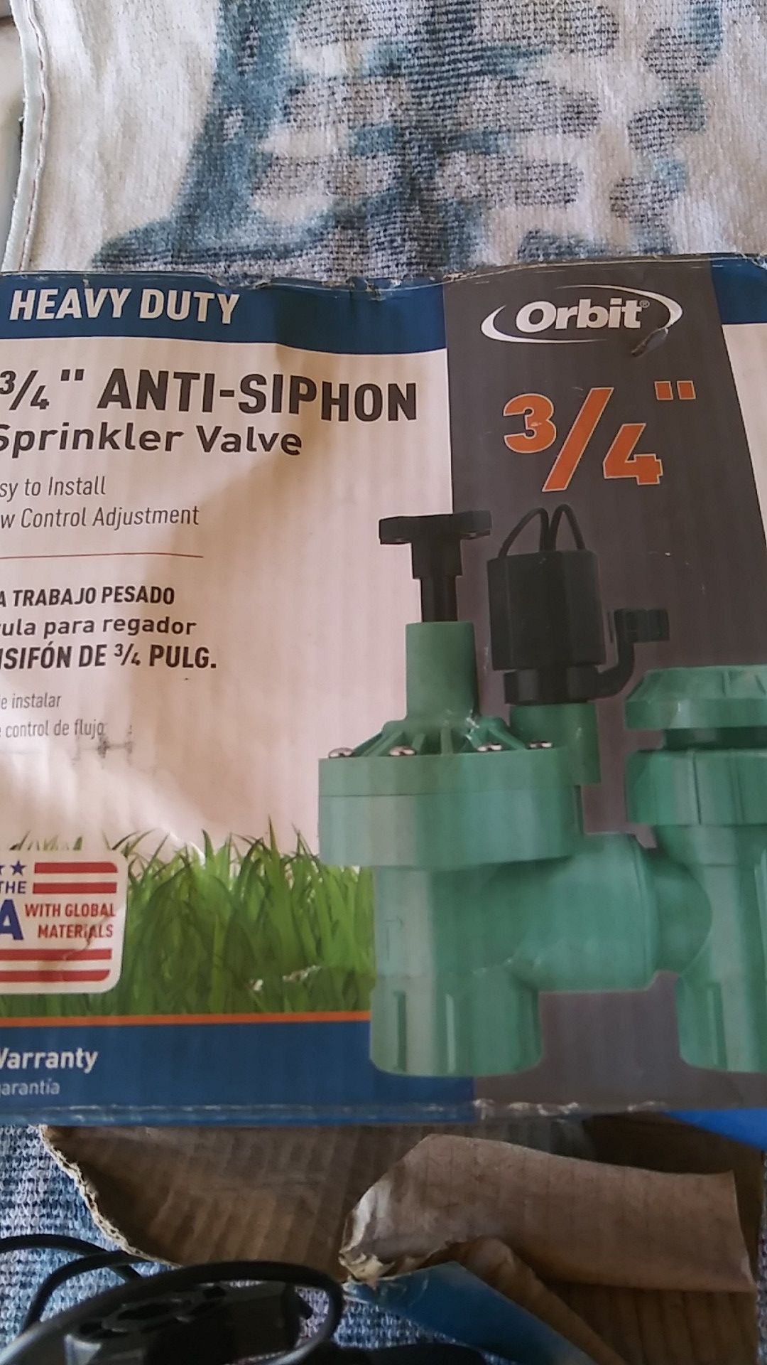 Heavy Duty 3/4" ANTI-SIPHON Sprinkler valve