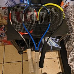 3 Tennis Rackets