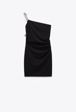 ZARA Cut Out Rhinestone Dress