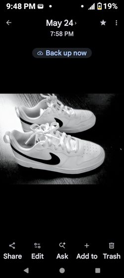 Nike Court Borough Low Recraft GS White Black