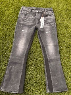 Purple jeans flared