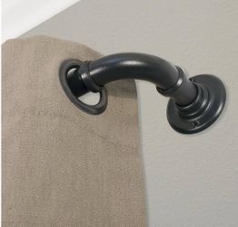Decopolitan Room Darkening Drapery Rod Set