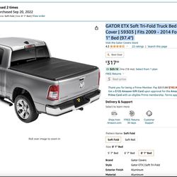 Used Gator Ford F-150 Truck Bed Tonneau Cover Fits 2009-2014 8ft Bed