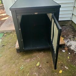 EcoFlex Dog Crate Black End Table