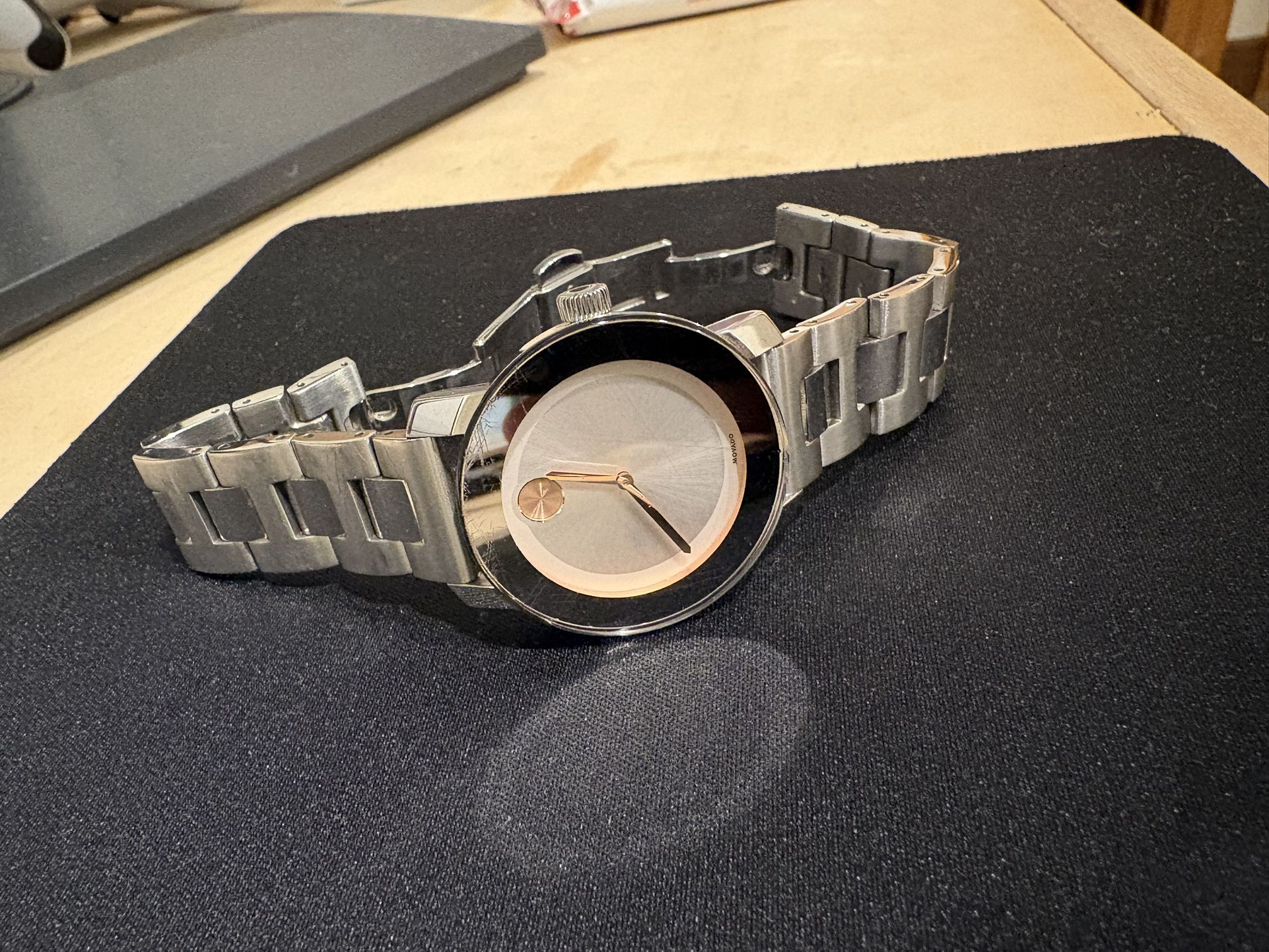 Movado Bold Original – Fully Working – Scratched Crystal