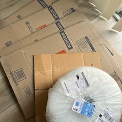Bubble Wrap (unopened) & 5 Moving Boxes