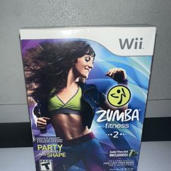 2011 Nintendo Wii Zumba Fitness 2 Game & Belt BRAND NEW SEALED