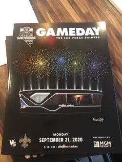 Las Vegas Raiders game day magazines
