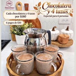 Chocolatera Y Tazas