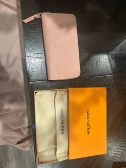 Pink Louis Vuitton Monogram Zippy Wallet