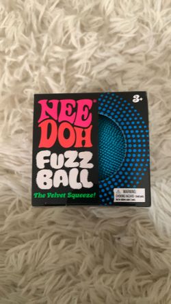 Blue needoh fuzz ball