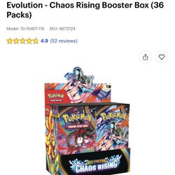 Pokémon Chaos Rising Booster box