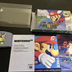 Super Mario 64 Complete N64 Game CIB $100 Pickup 78240