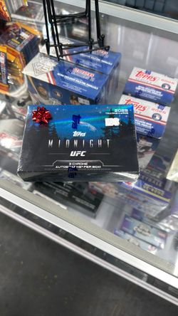 2025 Topps Midnight UFC Hobby Box — $400  Brand-new and factory sealed!  🥊 3 Chrome autographs per box 🔥 Chase autographs from UFC champions, supers