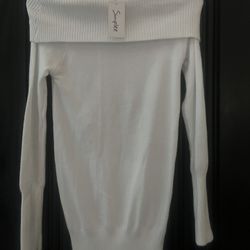 Brand New Women’s Off The Shoulder Sweater Dress