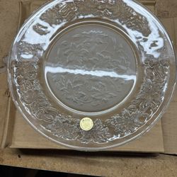 Brand New Princess House, Inc. Crystal Glass Plates Set Of 4