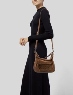 Frye Leather Distressed Crossbody Bag