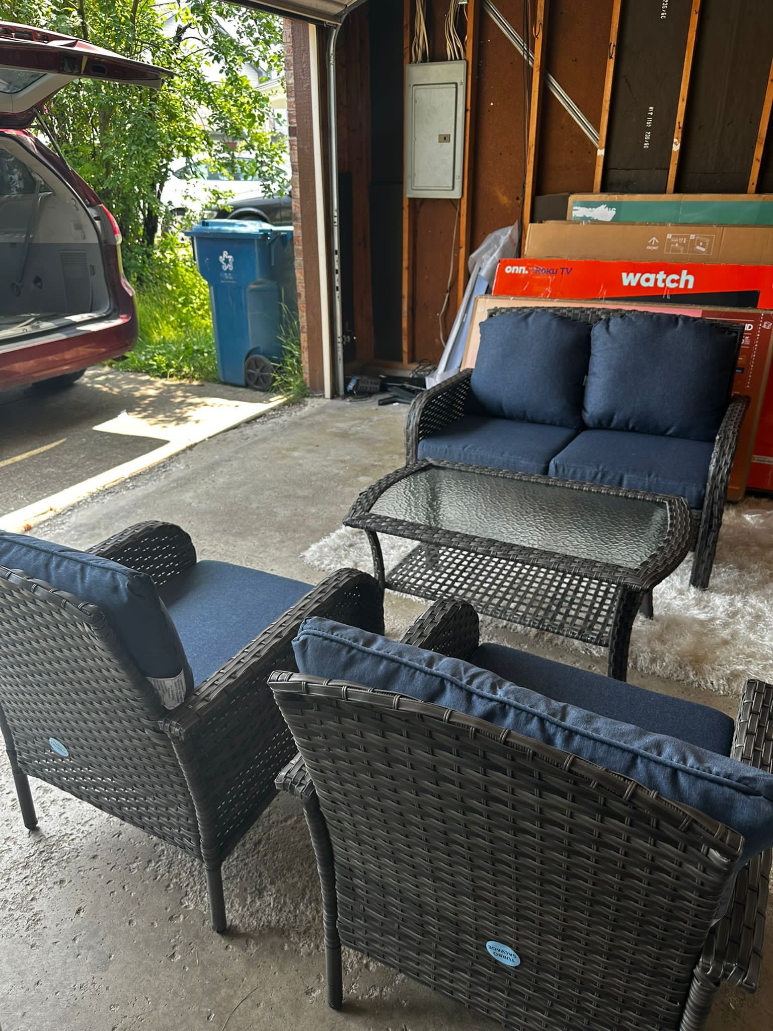 Outdoor Patio Wicker Furniture Set
