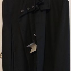 NWT New With Tags Men's Black Dress Coat XL