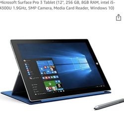 Surface Pro 3 Tablet With Pen