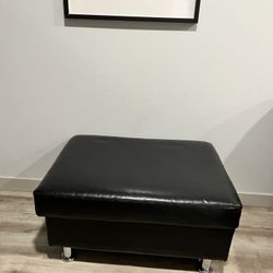 Leather Ottoman