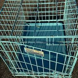 Blue Crate Dog Cage 🐕🐶🐕