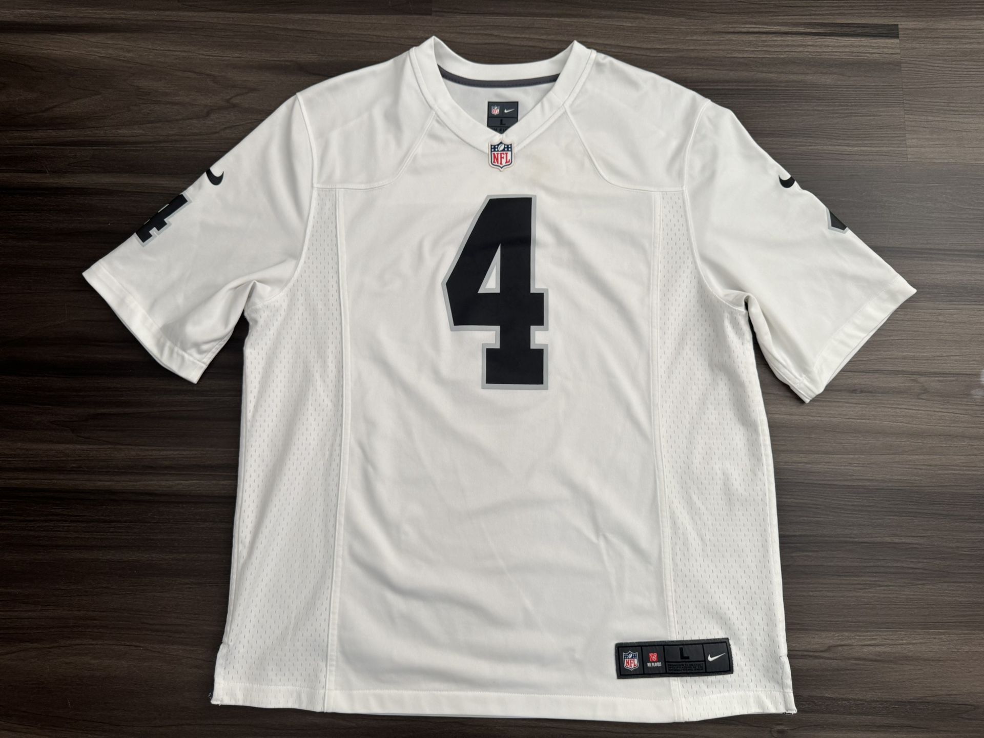 Nike On-Field Las Vegas Raiders David Carr #4 Away Jersey Men’s Large