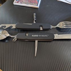 HARD WARE 6-in-1 Multi-Function Camping Utensil Set