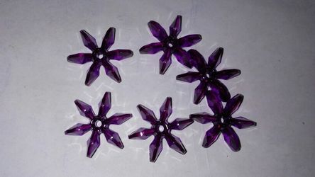 Purple sunburst beads
