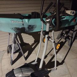 Kayak With Trolling Motor and Exercise Equipment